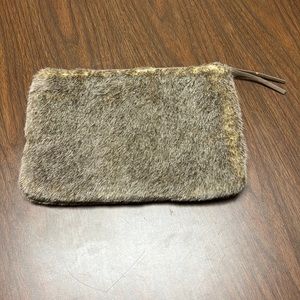 Restoration Hardware zip up clutch/case‎